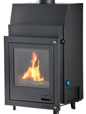 HS FLAMINGO AQUAFLAM 17 krbová vložka 17kW, s výměníkem, manuální regulace, černá Must-Have