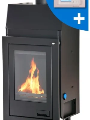 Novinka HS FLAMINGO AQUAFLAM 7 krbová vložka 7kW, s výměníkem, automatická regulace, černá