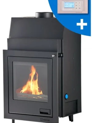 Laatste Versie HS FLAMINGO AQUAFLAM 17 krbová vložka 17kW, s výměníkem, automatická regulace, černá