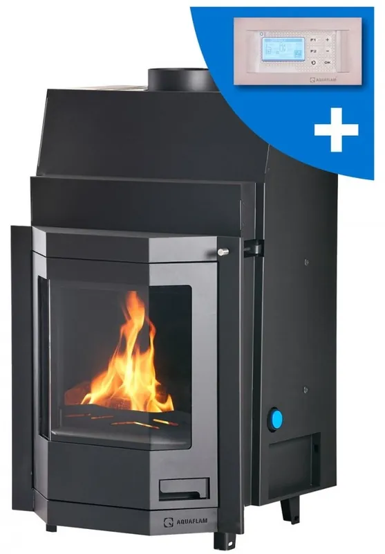 HS FLAMINGO AQUAFLAM PRIZMAT 17 krbová vložka 17kW, s výměníkem, automatická regulace, černá Nejprodávanější