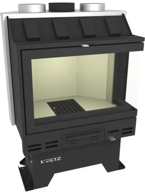 Direct Verzonden KRETZ A 207 krbová vložka 14 kW, rohová, pravá, černá