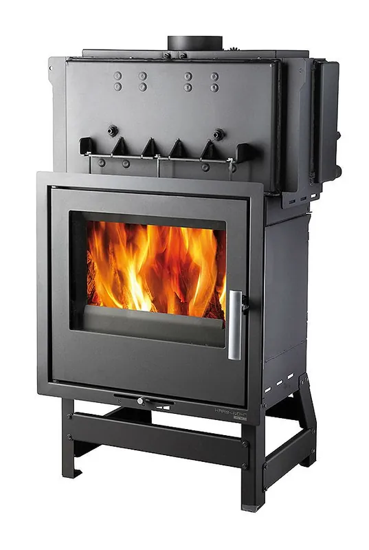 HAAS+SOHN VESUVIO II/13/1S krbová vložka 20,2kW, s výměníkem,černá Uitverkoop
