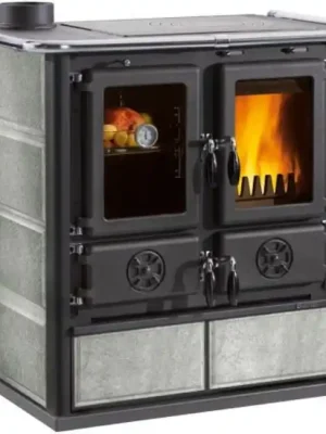 NORDICA ROSETTA SINISTRA BII sporák na tuhá paliva 7,3kW, s troubou, levý, kámen Sleva