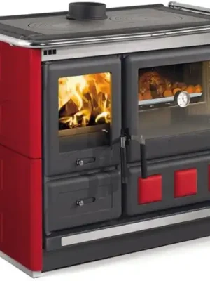 NORDICA ROSA XXL MAIOLICA sporák na tuhá paliva 8,5kW, s troubou, pravý, bílá Oblíbený