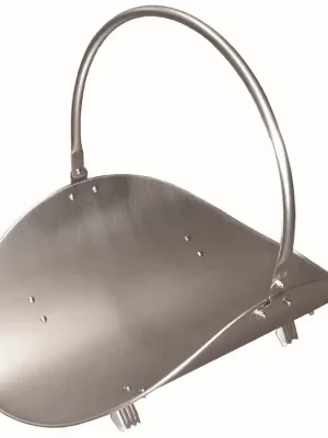 Koop Vandaag LIENBACHER koš na dřevo 480x380x410mm, se sklápěcím držadlem, nerez
