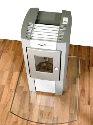 Finale Uitverkoop LIENBACHER 21.02.882.2 sklo pod kamna 1000x1200mm, půloblouk