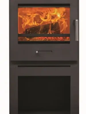 HEDE 1D krbová kamna 5kW, černá Gratis Retour