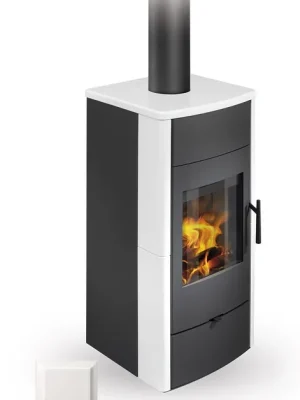 Nejprodávanější ROMOTOP ESPERA 01 krbová kamna 5-13kW, s výměníkem, matná bílá