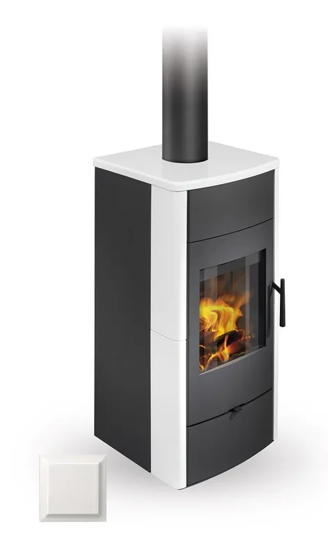 Bestseller ROMOTOP ESPERA 01 krbová kamna 5-13kW, s výměníkem, matná bílá
