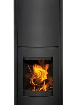 ROMOTOP LUGO N03 AKUM krbová kamna 3-7,8kW, akumulační, plech, černá Výhodná Nabídka