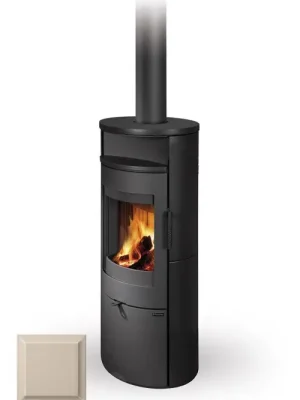 Blesková Nabídka ROMOTOP LUGO N01 krbová kamna 3-7,8kW, slonová kost