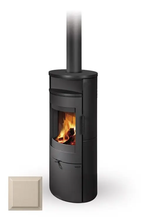Blesková Nabídka ROMOTOP LUGO N01 krbová kamna 3-7,8kW, slonová kost