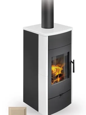 Nejprodávanější ROMOTOP ESPERA 01 krbová kamna 5-13kW, s výměníkem, jogurtová