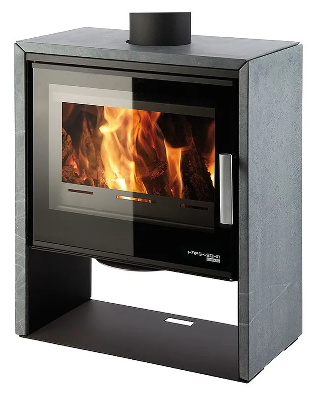 Alleen Vandaag HAAS+SOHN JONSBO krbová kamna 4,1-8,2kW, černá/speckstein