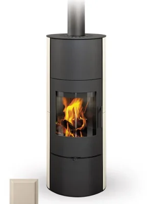 ROMOTOP EVORA 01 AKUM krbová kamna 2,0-6,5kW, akumulační, slonová kost Ihned K Objednání