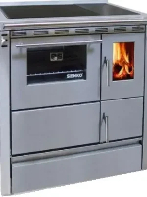 Speciale Akce SENKO SG-75 sporák na tuhá paliva 7,5kW, s troubou, levý, inox