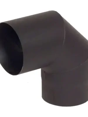 Koleno 90°, pr.180mm, kouřové, 1,5mm, ocel, černá Hoge Kwaliteit