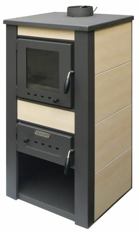 PRO-TERMO ALPINA BOILER krbová kamna 24kW, s výměníkem, béžová Superprijs