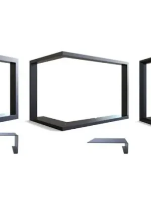 DEFRO UNI HOPE ME M30 rámek 835x87x500mm, rohový, černá Meest Verkocht