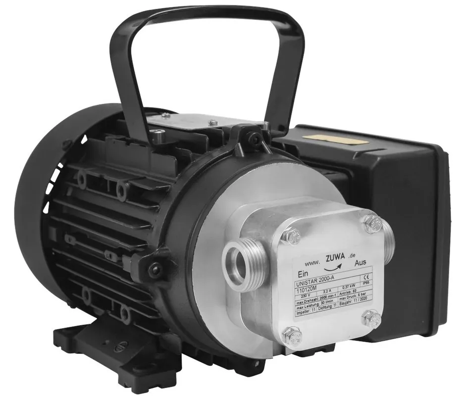 ZUWA UNISTAR 2000-A oběžné čerpadlo 3/4", 1,8 m3/h, s motorem, kabelem a zástrčkou Finale Uitverkoop