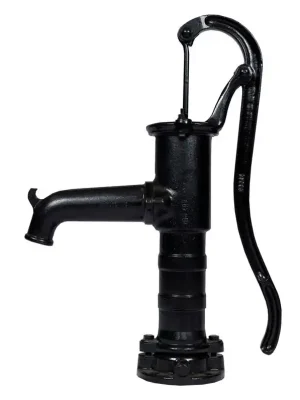 Gratis Retour KOVOPLAST NP 75 ruční pumpa 680mm, stojanová, nízká, s kruhovou přírubou, do hloubky 7m, litina, černá