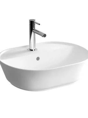 VITRA GEO umyvadlo na desku 55 cm, s otvorem pro baterii a přepadem, VitrAhygiene Flitsaanbieding