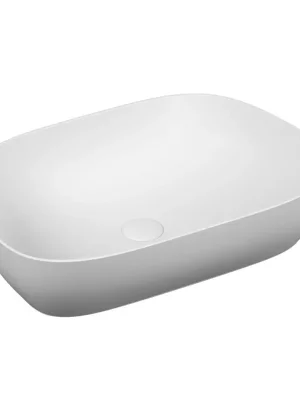 Koopje VITRA OUTLINE umyvadlová mísa 62,5 cm, bez přepadu, broušená, VitrAhygiene, matná bílá