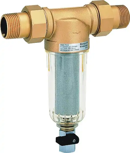 Gratis Retour RESIDEO BRAUKMANN MINIPLUS FF06 filtr proplachovatelný, DN20, 2x3/4" FF, 16bar, 40°C, závitový, jemný, mosaz