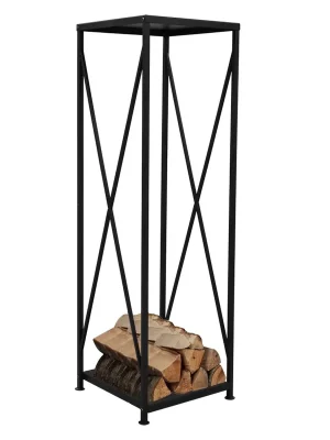 Stojan na dřevo 340x340x1110mm, černá Značkový