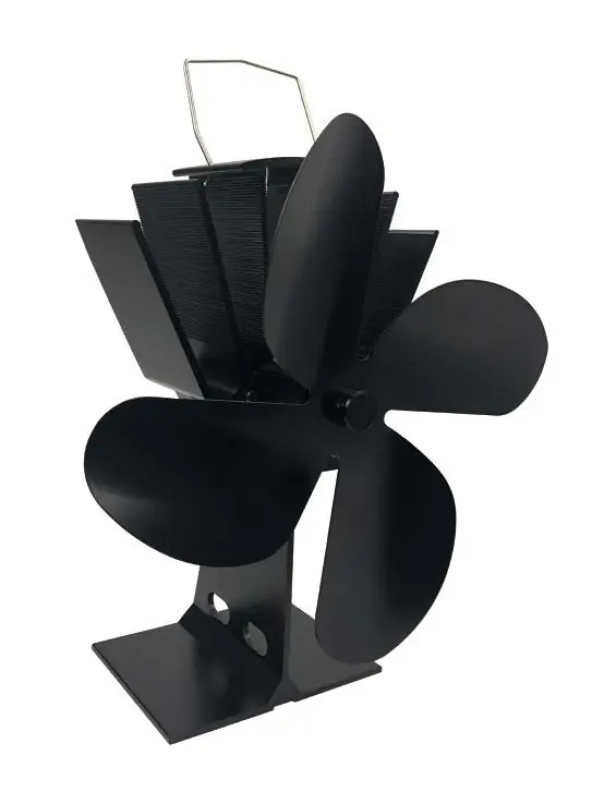 Krbový ventilátor 200x80x250mm, 4 lopatky, černá Betaalbaar