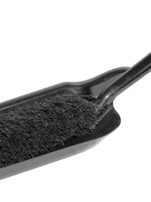 Krbová lopatka 420x130x130mm, se smetáčkem, černá Direct Verzonden