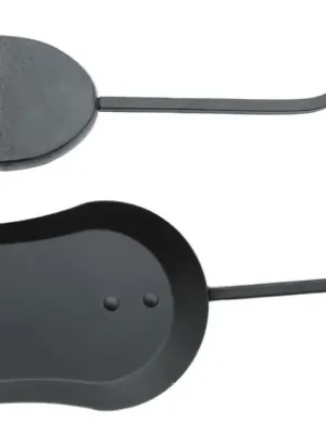 Premium Krbová lopatka 320x126x60mm, se smetáčkem, černá