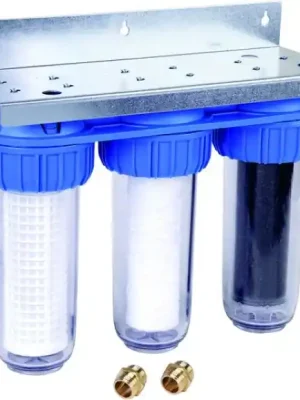 Exclusieve Aanbieding RESIDEO BRAUKMANN TRIPLEX filtr 3/4", s proplachovatelným předfiltrem, se sítem 25µm a aktívním uhlím, na dešťovou vodu