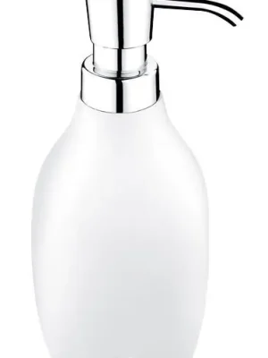NIMCO AVA dávkovač tekutého mýdla 280 ml, polyresin, chrom/bílá Goedkoop