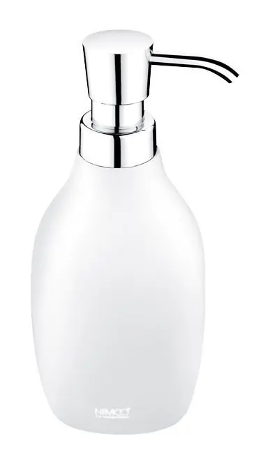 NIMCO AVA dávkovač tekutého mýdla 280 ml, polyresin, chrom/bílá Levný