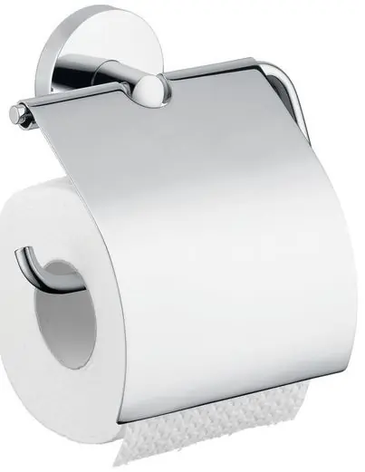Rechtstreeks Van De Fabrikant HANSGROHE LOGIS držák toaletního papíru s krytem, nástěnný, chrom