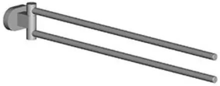 Aanbieding RAVAK CHROME CR 340.00 držák ručníků 420 mm, dvouramenný, otočný, chrom