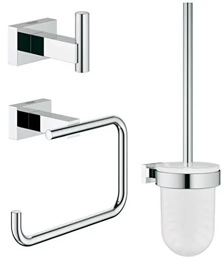 GROHE ESSENTIALS CUBE sada doplňků pro WC a koupelnu, chrom Betaalbaar
