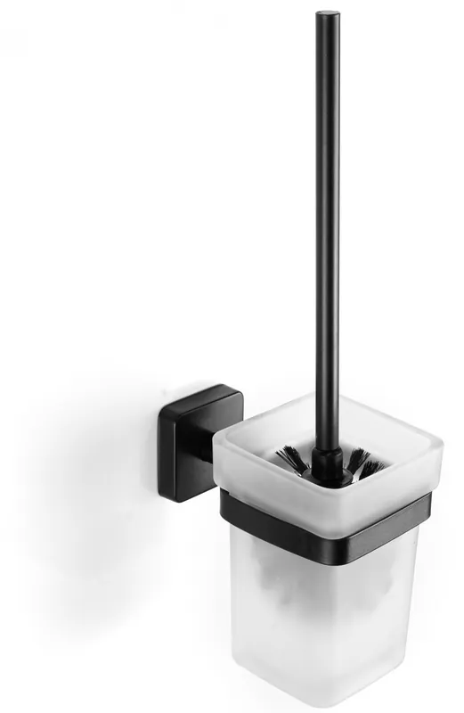 CONCEPT 150 WC štětka, nástěnná, sklo, černá Gratis Retour