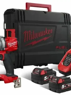 Dagaanbieding MILWAUKEE M18 FPD2-502X aku příklepová vrtačka 18 V, 2x akumulátor 5,0 Ah, nabíječka, kufr