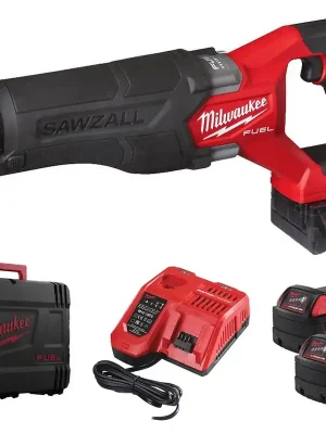 Actieprijs MILWAUKEE M18 FSZ-502X FUEL SAWZALL aku šavlová pila 20-300 mm, 18 V, 2x akumulátor 5,0 Ah, nabíječka, kufr