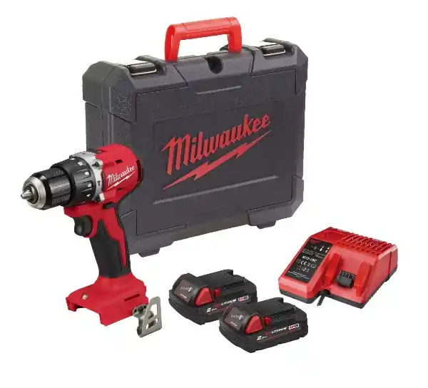 MILWAUKEE M18 BLPDRC-202C aku příklepová vrtačka 18 V, 2x akumulátor, nabíječka, kufr Hete Deal