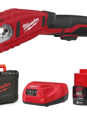 Ihned K Objednání MILWAUKEE C12 PC-0 aku řezák trubek 12-28 mm, 12 V, na měděné trubky, 2x akumulátor, nabíječka, kufr