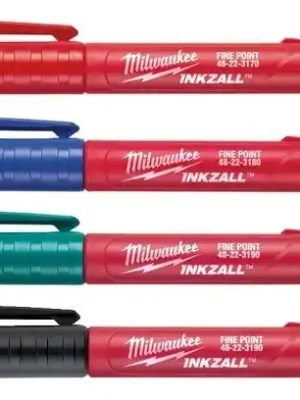 MILWAUKEE INKZALL značkovač, jemný hrot, pro drsné povrchy, 4 ks, barevné Akční Cena