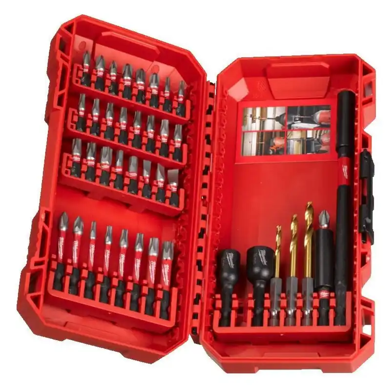 Levný MILWAUKEE SHOCKWAVE IMPACT DUTY set šroubovacích bitů a nástrčných klíčů, PH/PZ/TX/HEX, 40 ks