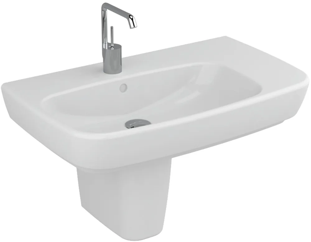 Populair VITRA SHIFT umyvadlo 75 cm, s otvorem pro baterii a přepadem