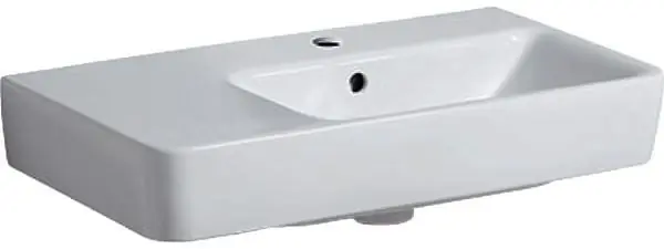 GEBERIT SELNOVA COMPACT umyvadlo 65 cm, s otvorem pro baterii a přepadem Weekendaanbieding