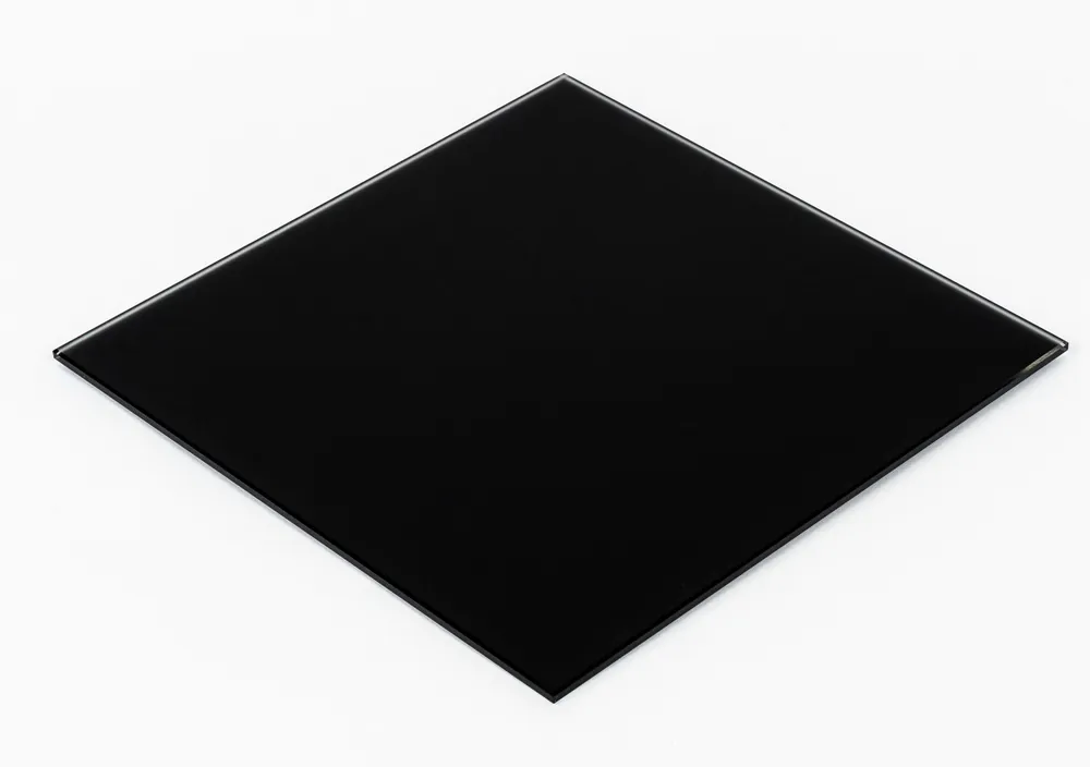 LUFTOMET SKY talířový ventil DN125, 200x200 mm, přívod i odvod vzduchu, sklo, matná černá Op = Op
