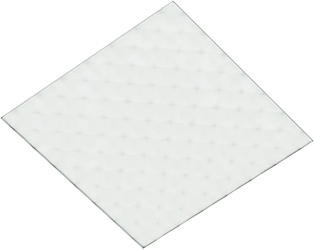 LUFTOMET SKY talířový ventil DN160, 200x200 mm, přívod i odvod vzduchu, 3D sklo, bílá Direct Beschikbaar