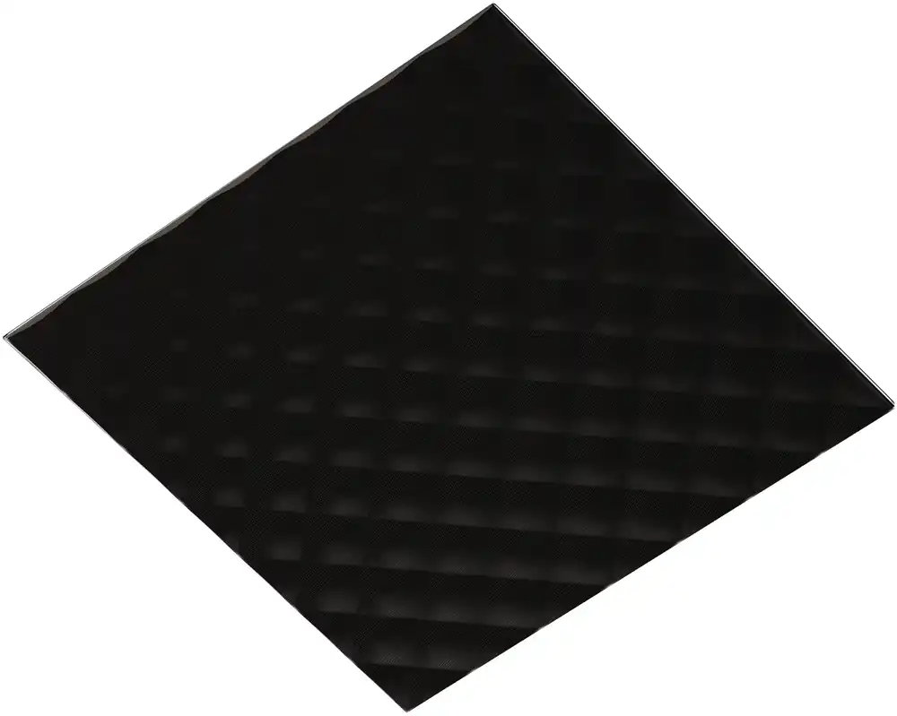 LUFTOMET SKY talířový ventil DN125, 200x200 mm, přívod i odvod vzduchu, 3D sklo, černá Populair